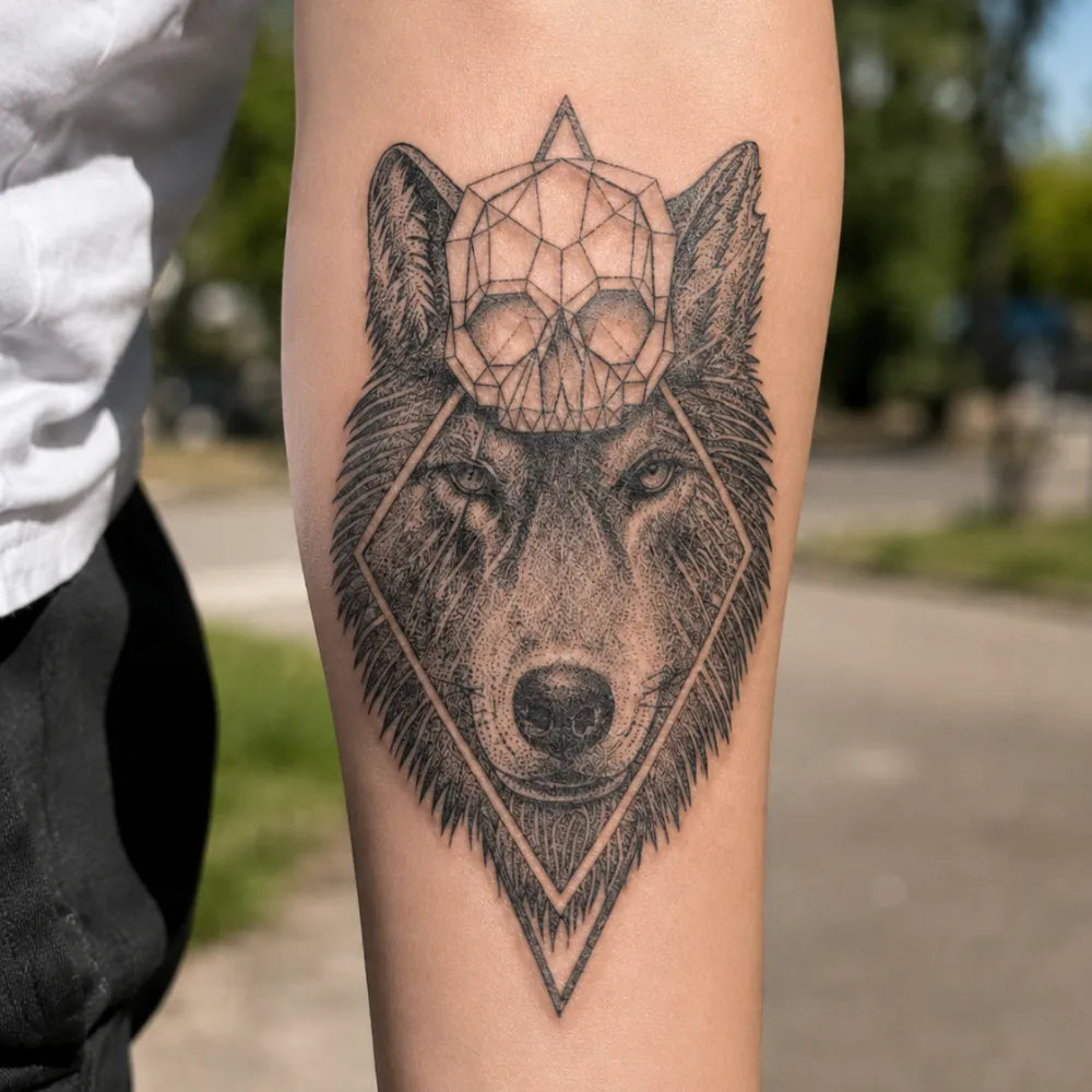 SafeTatt — Crystal Alpha · fotografie tetování na kůži