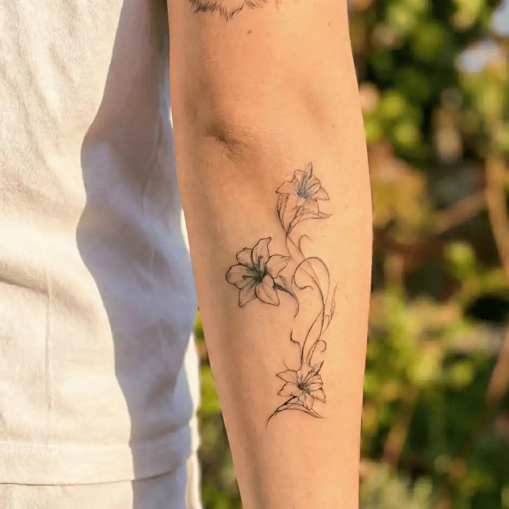 Elegant Lily Stem