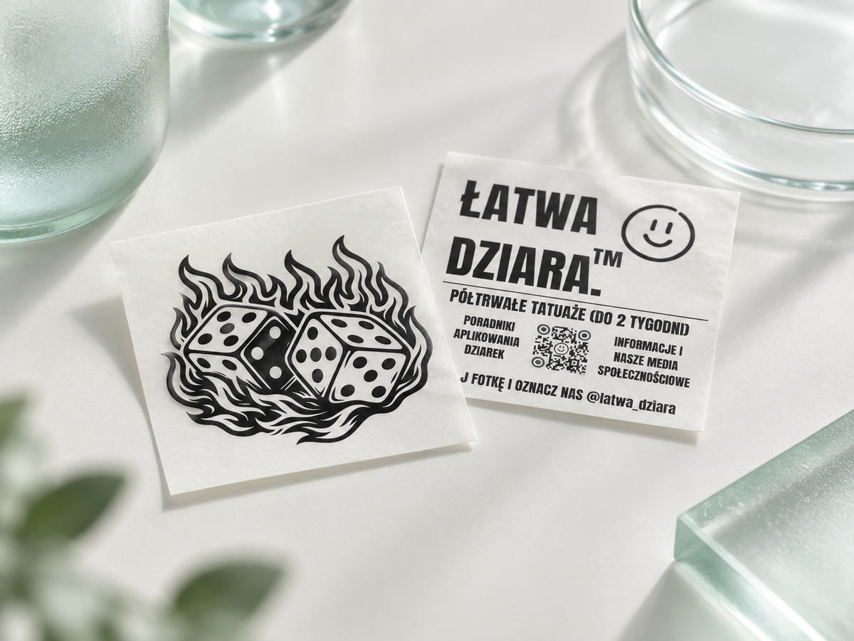 Productillustratie Łatwa Dziara in laboratoriumstijl