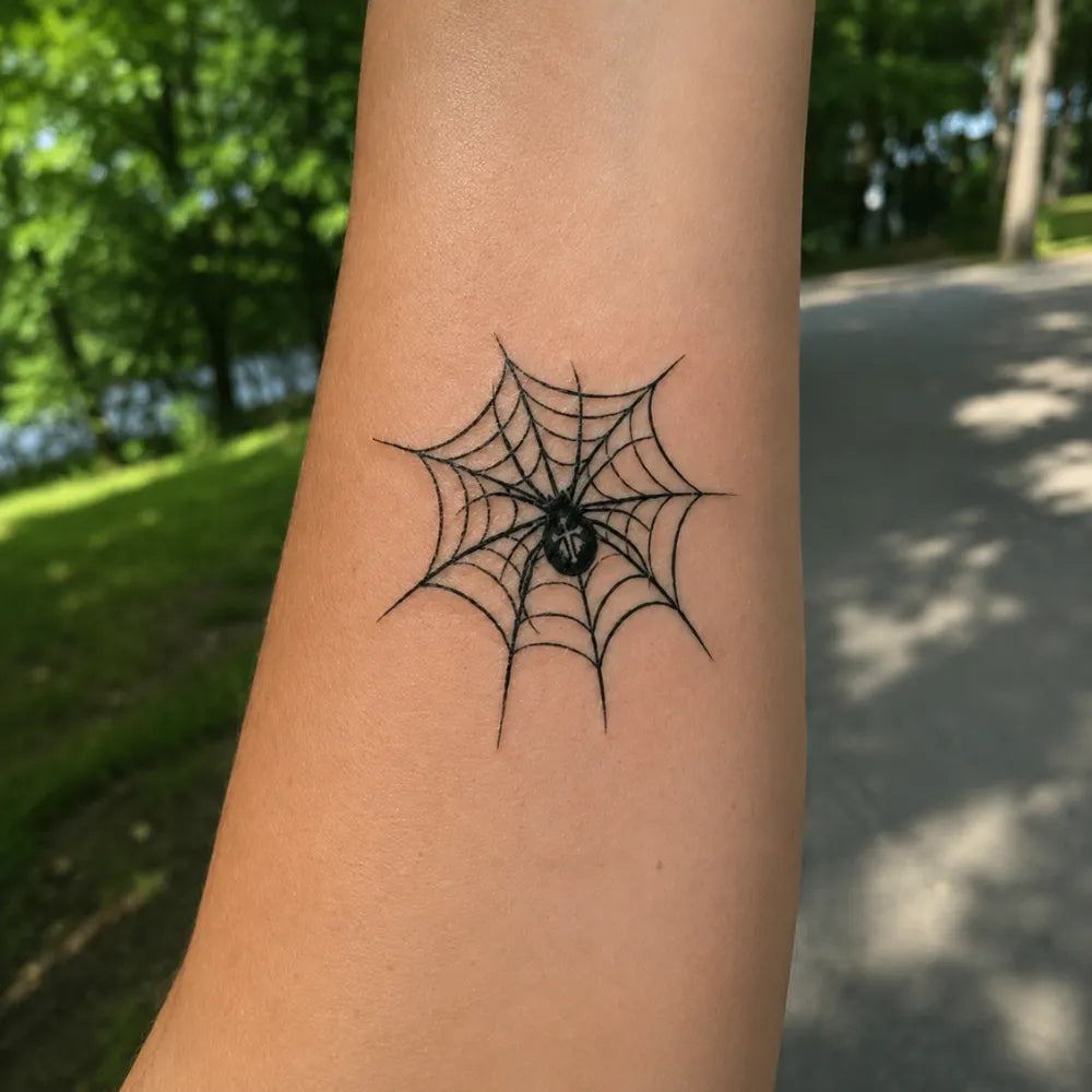 SafeTatt — Spider’s Eye · fotografie tetování na kůži