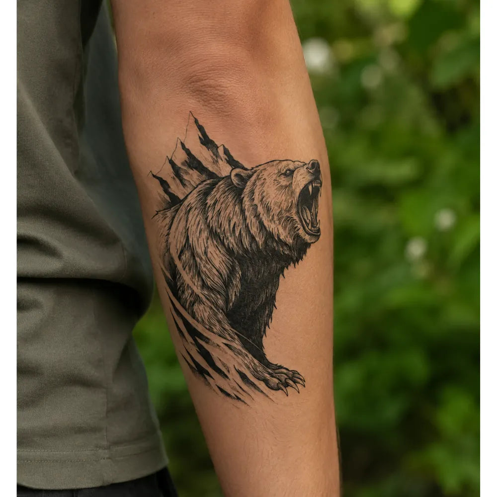 SafeTatt — Wild Roar · fotografie tetování na kůži