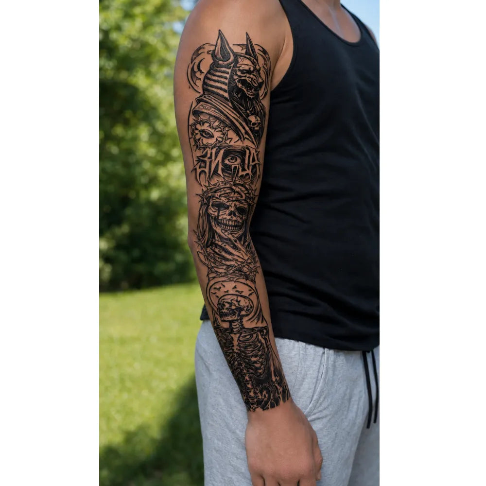 SafeTatt — Dark Totem · fotografie tetování na kůži
